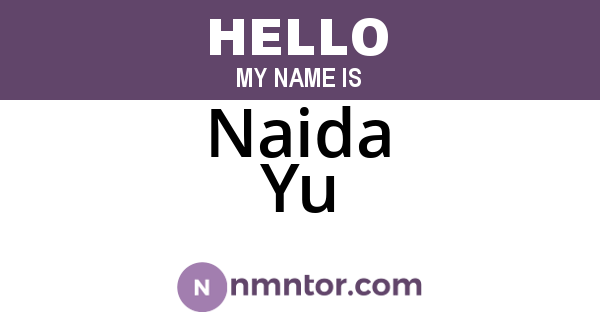 Naida Yu