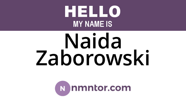 Naida Zaborowski
