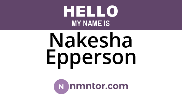 Nakesha Epperson