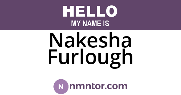 Nakesha Furlough