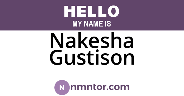 Nakesha Gustison