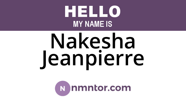 Nakesha Jeanpierre
