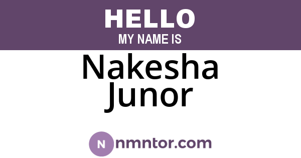 Nakesha Junor