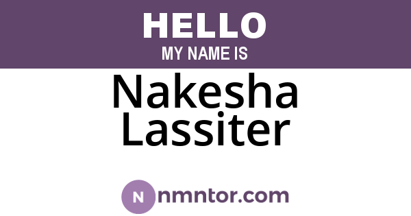 Nakesha Lassiter