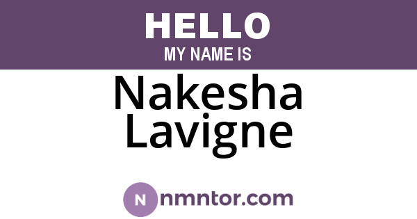 Nakesha Lavigne