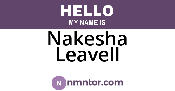 Nakesha Leavell