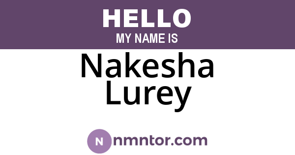 Nakesha Lurey