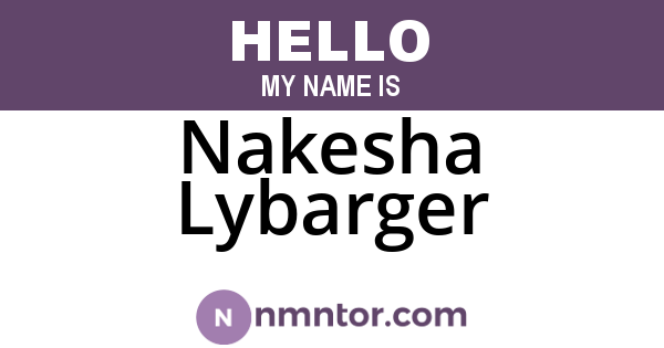 Nakesha Lybarger