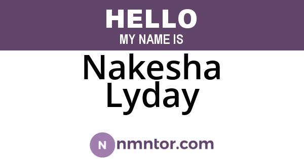 Nakesha Lyday