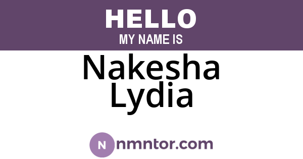 Nakesha Lydia