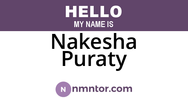 Nakesha Puraty