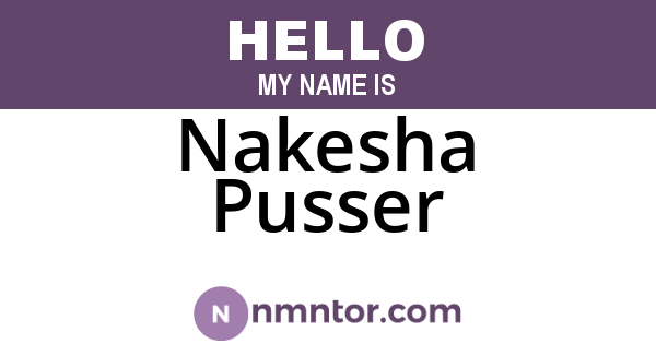 Nakesha Pusser