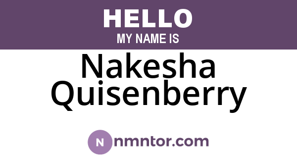 Nakesha Quisenberry