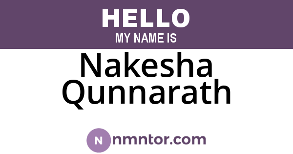 Nakesha Qunnarath