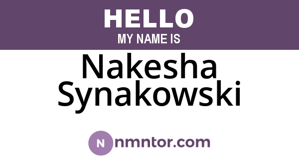 Nakesha Synakowski