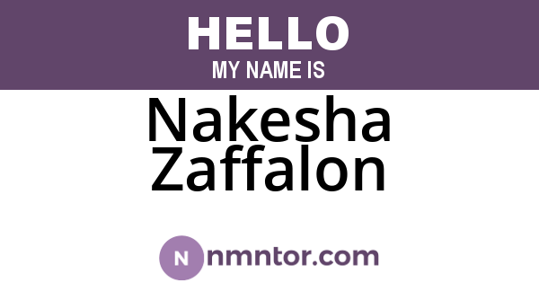 Nakesha Zaffalon
