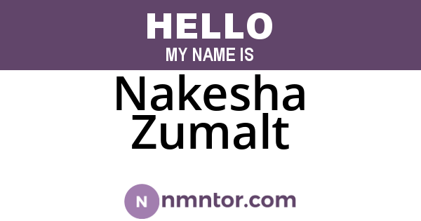 Nakesha Zumalt