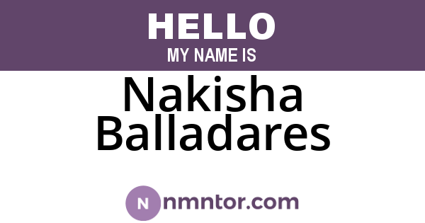 Nakisha Balladares