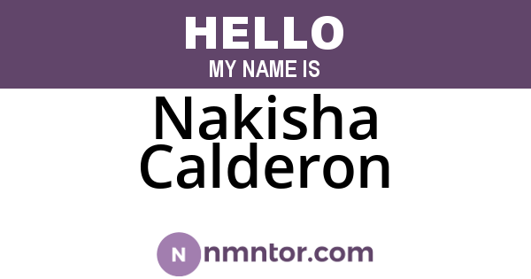 Nakisha Calderon