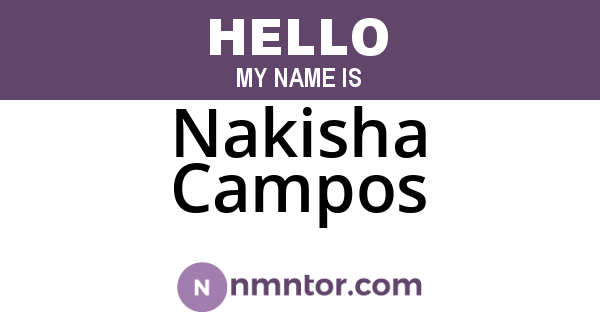 Nakisha Campos