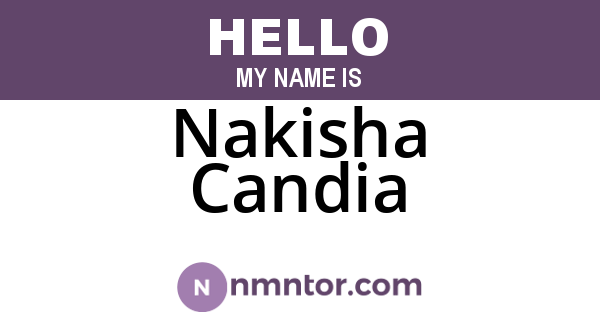 Nakisha Candia