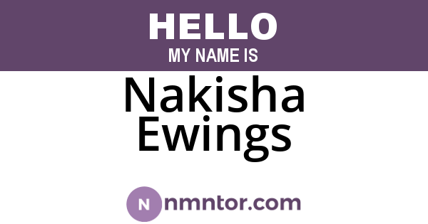 Nakisha Ewings