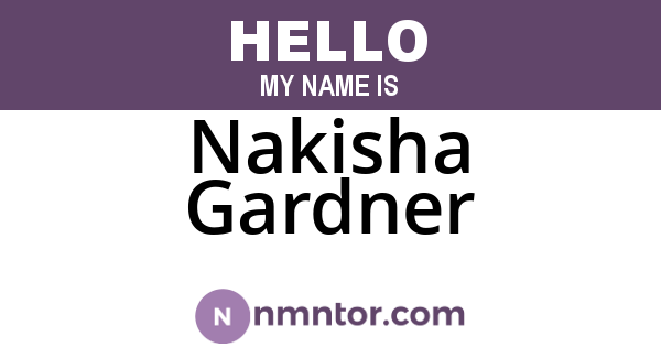Nakisha Gardner