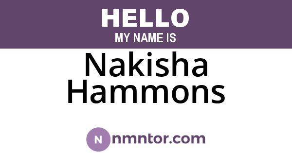 Nakisha Hammons