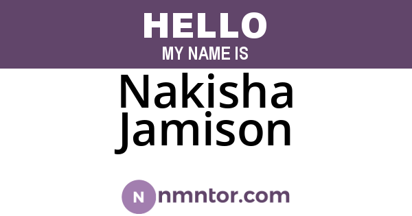 Nakisha Jamison