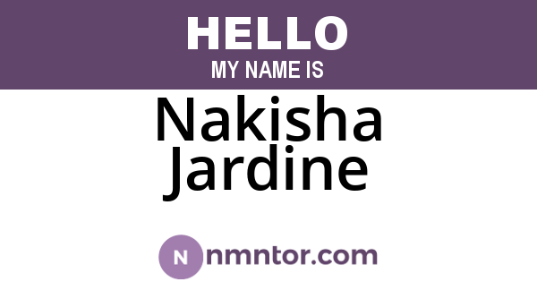 Nakisha Jardine