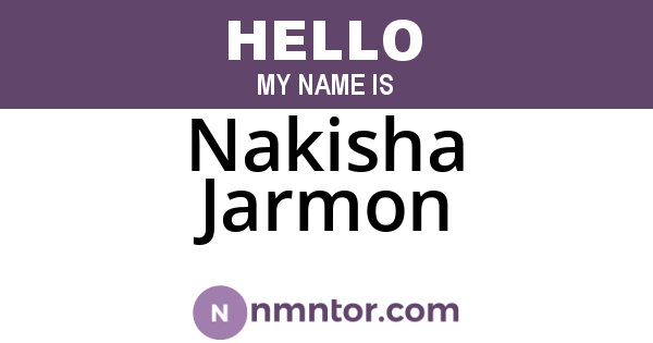 Nakisha Jarmon
