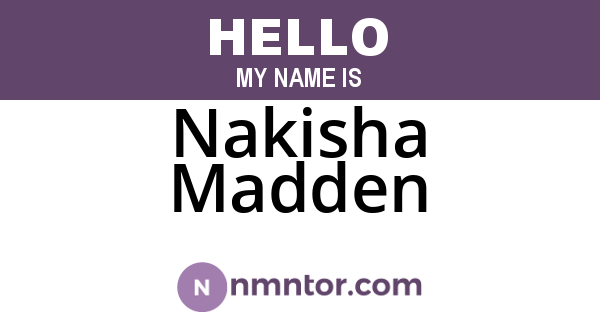 Nakisha Madden