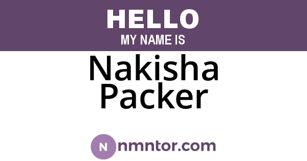 Nakisha Packer