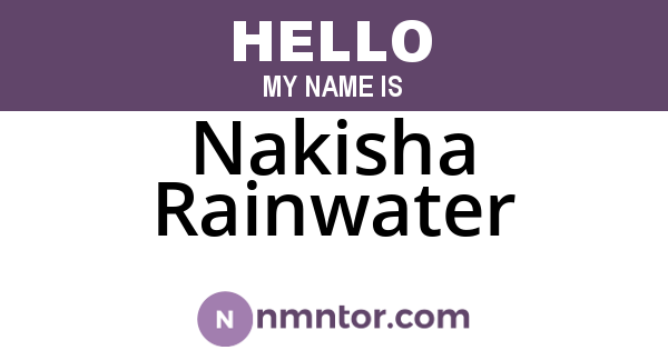 Nakisha Rainwater