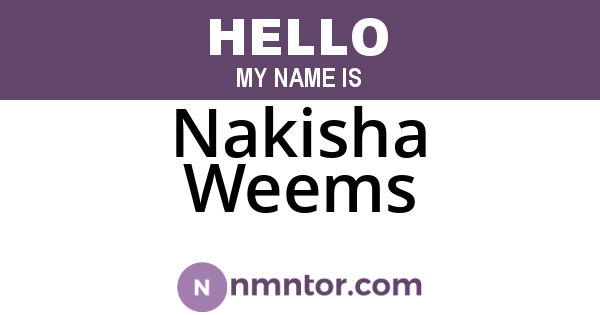 Nakisha Weems