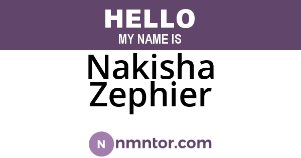 Nakisha Zephier