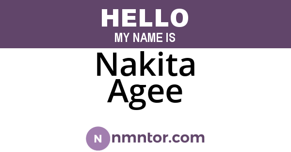 Nakita Agee