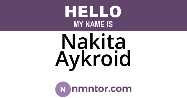 Nakita Aykroid