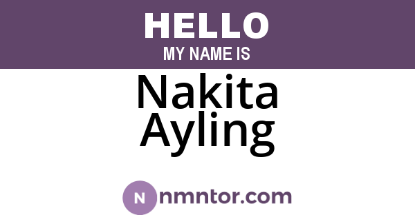 Nakita Ayling