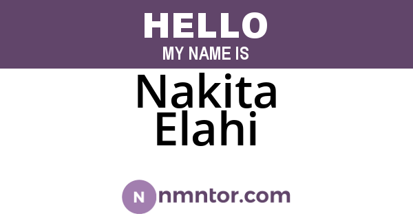 Nakita Elahi