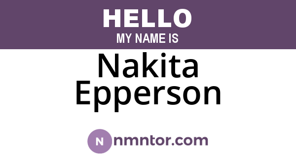 Nakita Epperson