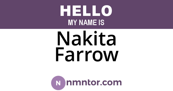 Nakita Farrow