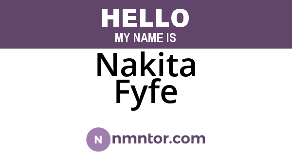 Nakita Fyfe