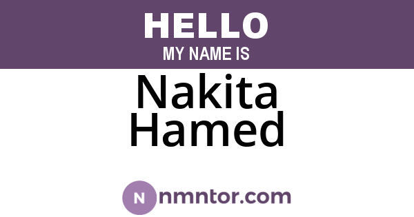 Nakita Hamed