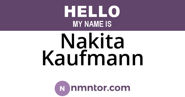 Nakita Kaufmann