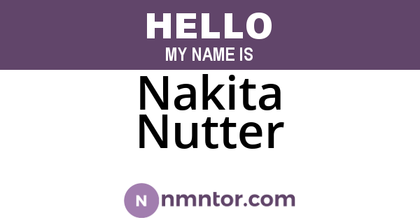 Nakita Nutter