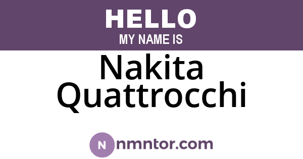Nakita Quattrocchi