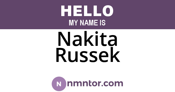 Nakita Russek