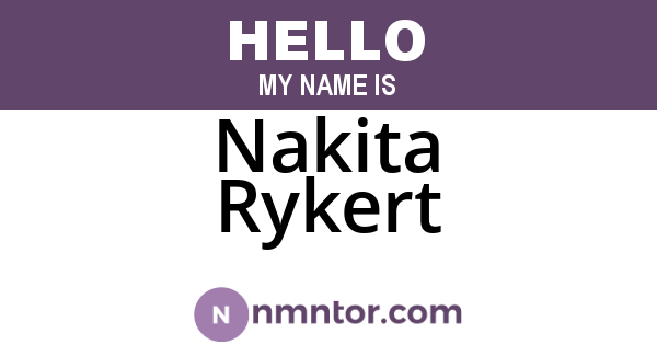 Nakita Rykert