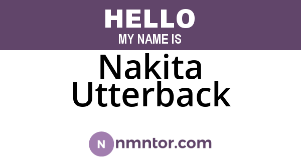 Nakita Utterback